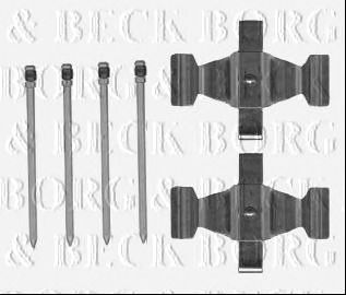 BORG & BECK bbk1570 -  Комплектующие, колодки дискового тормоза